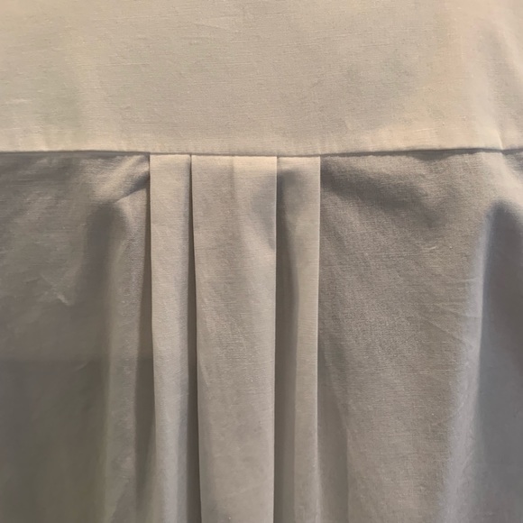 NWT Simply Vera Wang Pleated White Swing Top - Picture 6 of 8